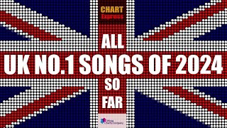 UK NO1 Songs of 2024  so far  Hitlist UK  ChartExpress [upl. by Elaynad]