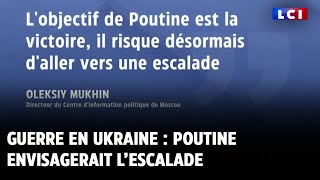 Guerre en Ukraine  Poutine envisagerait l’escalade [upl. by Natek488]