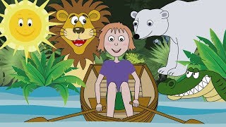 Row Row Row Your Boat Nursery rhyme for babies and toddlers from Sing and Learn [upl. by Areehs621]