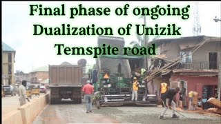 Final phase of ongoing Dualization of Unizik Temspite road [upl. by Ruberta]