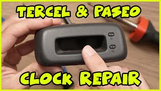 Toyota Tercel amp Paseo Digital Clock Repair  Step by Step Tutorial Guide [upl. by Brahear17]