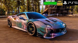 Ferrari 488 GTB  Customização  Gameplay  NFS Unbound   PS5 4K 60FPS HDR [upl. by Winona594]