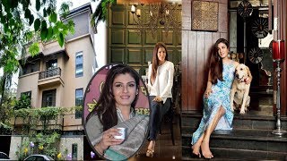 Raveena Tandon’s Sea Facing House Inside and Outside  Celebrity News [upl. by Yenroc759]