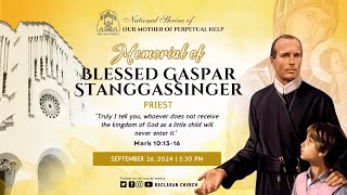 Baclaran Church Memorial of Blessed Gaspar Stanggassinger Priest [upl. by Merilee]