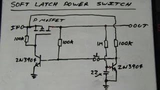 EEVblog 262  Worlds Simplest Soft Latching Power Switch Circuit [upl. by Anyar996]