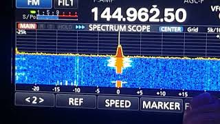 Setting up the waterfall ON A icom 9700 [upl. by Lianne]