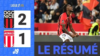 OGC Nice  AS Monaco  21  Le Résumé  Ligue 1 202425 [upl. by Adaminah169]