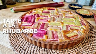 Tarte à la rhubarbe  พายรุบัป เป็นของหวาน ฝรั่งเศส  Rhubarb pie [upl. by Nine]