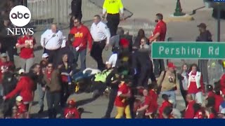 At least 1 dead 9 hurt in shooting after Kansas City Chiefs Super Bowl parade [upl. by Nixon]