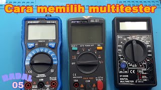 Cara memilih multitester  4 kelemahan DT830B  Multimeter terbaik [upl. by Derf]