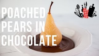 Poached Pears In Chocolate  Everyday Gourmet S9 EP56 [upl. by Elonore513]