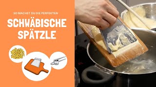 Es ist so einfach Schwäbische Spätzle selber zu machen dass es sie bei uns fast täglich gibt [upl. by Aisyram]