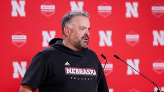 Nebraskas Matt Rhule on Big Ten acknowledging refs mistake in Nebraska vs Ohio State [upl. by Milburn]