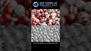 Cinema 4D  Redshift Christmas Animation Project File [upl. by Aicert616]