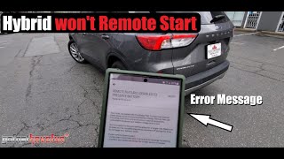 Ford Escape Hybrid will not remote start WEAK 12 Volt Battery DEEP SLEEP MODE  AnthonyJ350 [upl. by Beilul770]