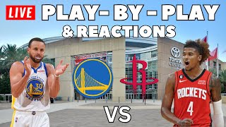 Golden State Warriors vs Houston Rockets  Live PlayByPlay amp Reactions [upl. by Dunc]