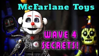 FNAF Mcfarlane Toys  TOP 5 WAVE 4 Secrets Five Nights at Freddys LEGO Ennard Scooping Room [upl. by Lothaire]