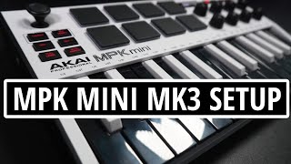 AKAI MPK MINI MK3 Complete Setup  Registration Software Download and Installation Walk Through [upl. by Elahcar452]