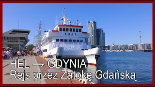 🇵🇱 Rejs przez Zatokę Gdańską • HEL → GDYNIA [upl. by Ahsinert152]