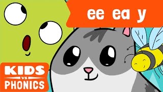 EE  EA and Y  Similar Sounds  Sounds Alike  How to Read  Made by Kids vs Phonics [upl. by Anileh]