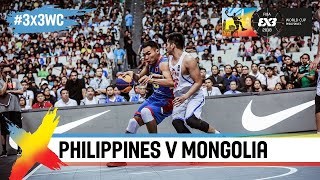 Philippines in tough battle with Mongolia  Full Game  FIBA 3x3 World Cup 2018  3x3 Basketball [upl. by Yrneh]