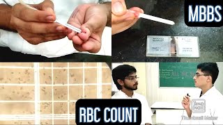 RED BLOOD CELL RBC COUNT EnglishHindi  MUHS  mbbs hematology [upl. by Lednam641]