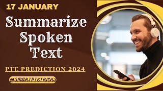 PTE Summarize Spoken Text  January 2024 Tips and Template [upl. by Nereen]