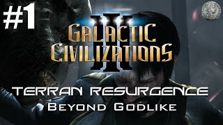 Galactic Civilizations 3 Lets Play  Terran Custom  GODLIKE 1 quotWorst Possible Racial Traitsquot [upl. by Esiuol]