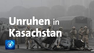 Erhöhung der AutogasPreise Schwere Unruhen in Kasachstan [upl. by Enelyw]