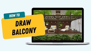 Draw a Balcony Deck or Porch  RoomSketcher App [upl. by Esya]