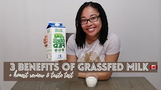 3 BENEFITS OF GRASS FED MILK  HONEST TASTE TEST  ROLLING MEADOW MILK REVIEW [upl. by Silvestro291]