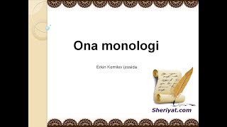 Ona monologi Erkin Komilov ijrosida  Она монологи Эркин Комилов ижросида [upl. by Fronniah]