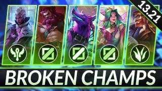 3 BROKEN Champions for EVERY ROLE RIGHT NOW  CHAMPS to MAIN for FREE LP  LoL Guide Patch 1321 [upl. by Eiramacissej707]