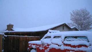 Ridgecrest California Mojave Desert Winter Snow Storm 1311 [upl. by Nylloh983]