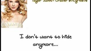 Taylor Swift Crazier Lyrics HQ [upl. by Sasnett]