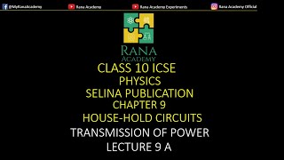 CLASS 10  ICSE  PHYSICS  SELINA PUBLICATION  HOUSEHOLD CIRCUIT  LECTURE 9A [upl. by Azarcon242]