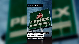 Producción de petróleo de Pemex alcanza mínimo en 44 años [upl. by Rehotsirk]