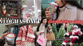 VLOGMAS DAY 11  Spend The Day With Me Christmas Shopping Seeing Santa  Xmas Tree Farm [upl. by Nylad108]