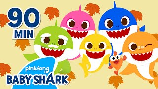 🍁BEST Baby Shark Story Collection  Compilation  Fall Playlist w Stories  Baby Shark Official [upl. by Germann82]