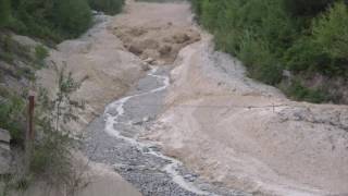 Amazing Footage of Debris Flow in Illgraben [upl. by Erlin]