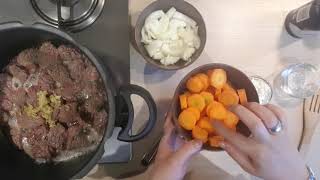 RECETTE DE BOEUF BOURGUIGNON SANS VIN [upl. by Norek]