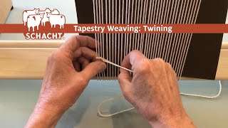 Tapestry Weaving Twining as a Base for Your Weaving [upl. by Liahkim980]