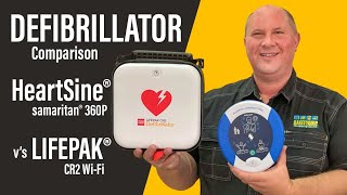 AED Comparison HeartSine® samaritan® 360P v LIFEPAK® CR2 WiFi Defibrillator [upl. by Ixel]