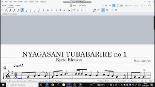 NYAGASANI TUBABARIRE no 1Kyrie EleisonPAR MUS ISIDORE [upl. by Nivrac]