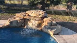 RicoRock Tennessee Ledger Swimming Pool Waterfall Kit [upl. by Tibbetts403]