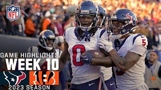 Houston Texans vs Cincinnati Bengals Game Highlights  NFL 2023 Week 10 [upl. by Enyallij]