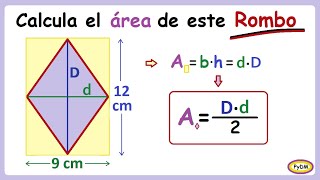 Área de un Rombo [upl. by Snapp691]