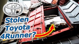 Stolen Cars Discovered On MV Dali Ship  Baltimore Bridge Collapse Toyota 4Runner [upl. by Attekram944]