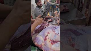 Deshi ox meat process  Nice beef cutting skill [upl. by Cathyleen]