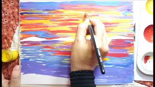 An Easy Approach to Impressionist Painting with Poster Colour [upl. by Flemings32]